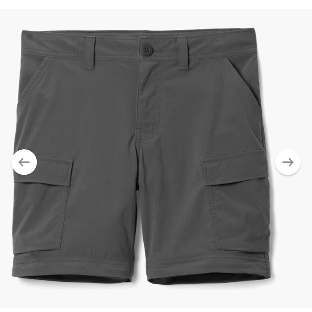 REI Co-op Boys Sahara Shorts - Medium (10/12) gray